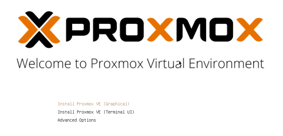 Proxmox Install GUI
